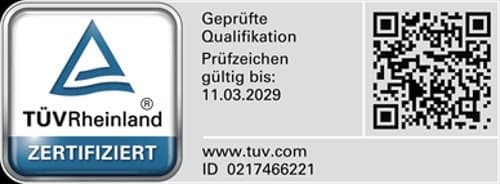 TÜV Rheinland Prüfzeichen: Verkaufspsychologie, geprüfte Qualifikation